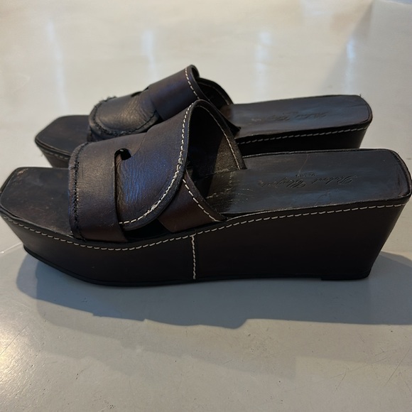 Brown leather Robert clergerie platforms - Picture 2 of 6